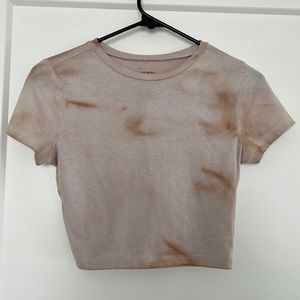 hand dyed crop tee